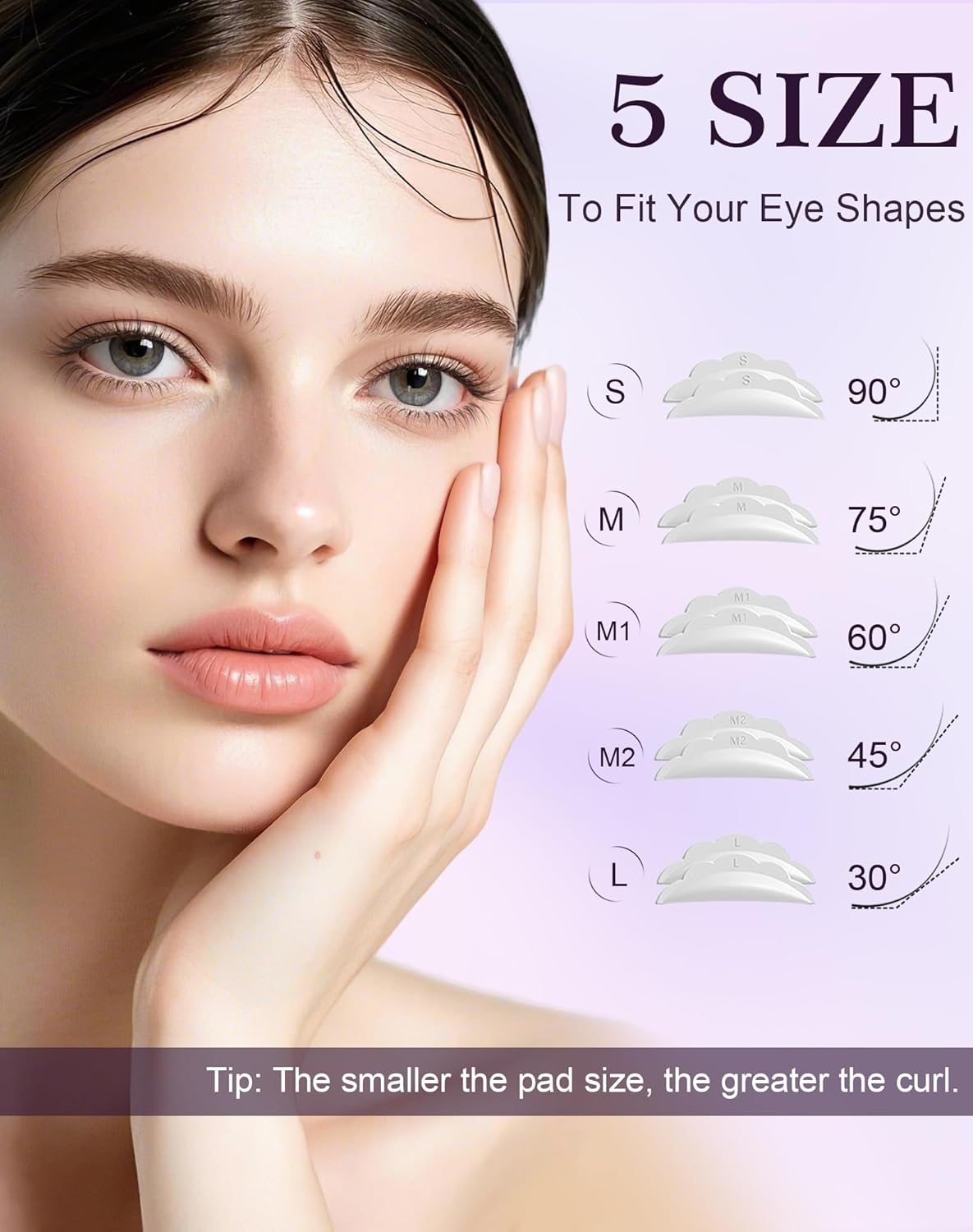 Lash Lift Kit, Eyelash Perm Kit, 5 Sets Lash Perm Kit Eyelash Lift Kit, Eyebrow Lamination Easy for Beginner, Professional Eyelash Curling Lash Extension Set, Home Achieve Semi-Permanent Curling