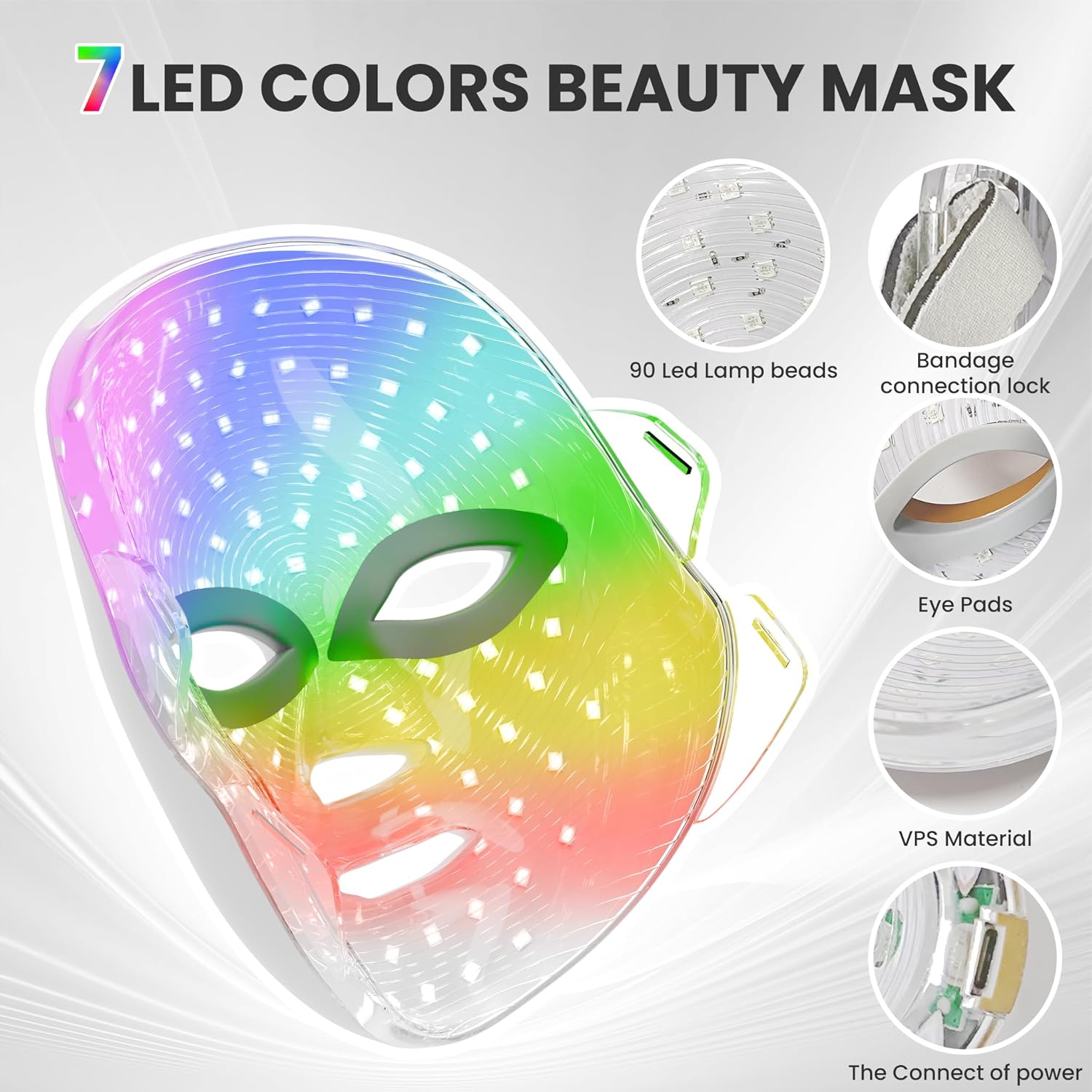 Professional 7-Color LED Therapy Mask