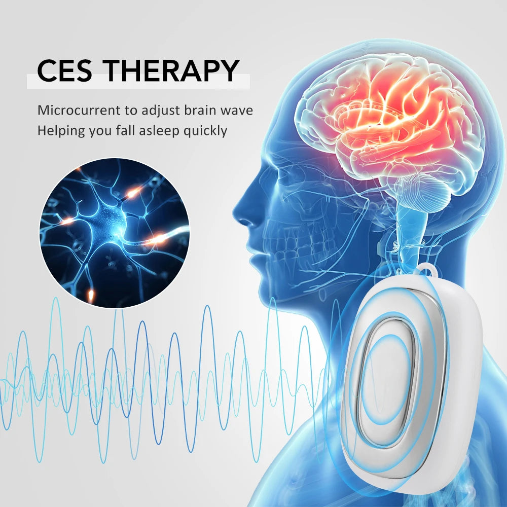 CES vagus nerve stimulation clip ear Sleep Aid Device Relieve Insomnia Promote Fast Sleep Deep Sleep Anxiety Depression Reliever