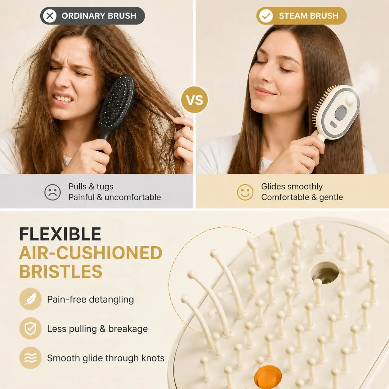 Revolutionary Water Spray Hair Brush