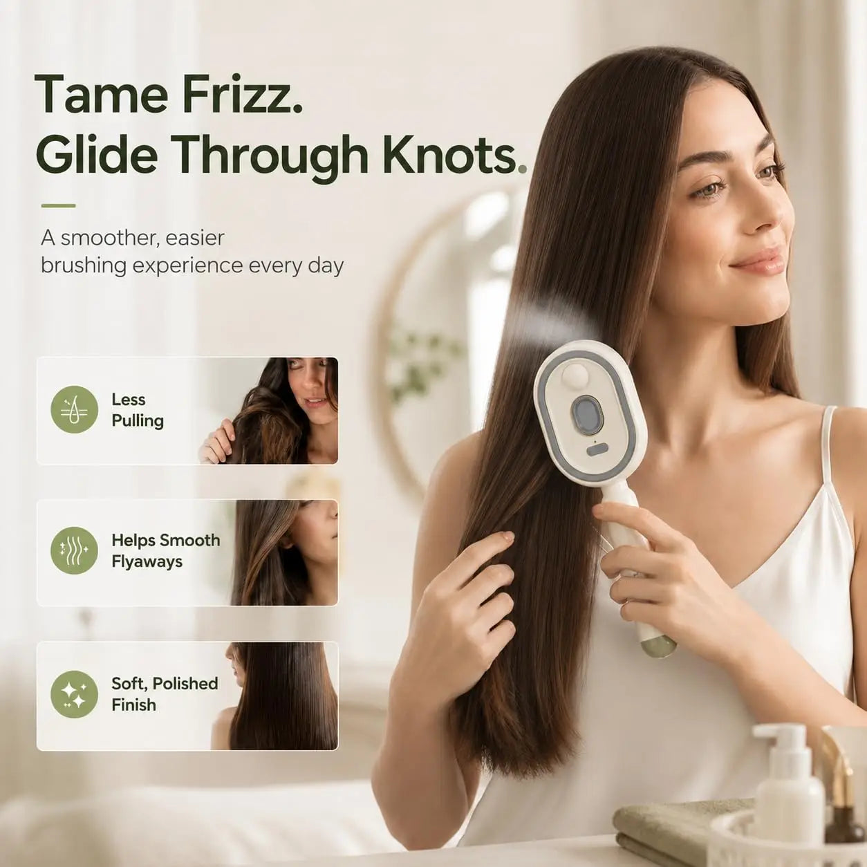Revolutionary Water Spray Hair Brush